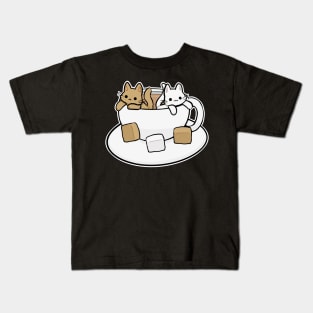 Tea cats Kids T-Shirt